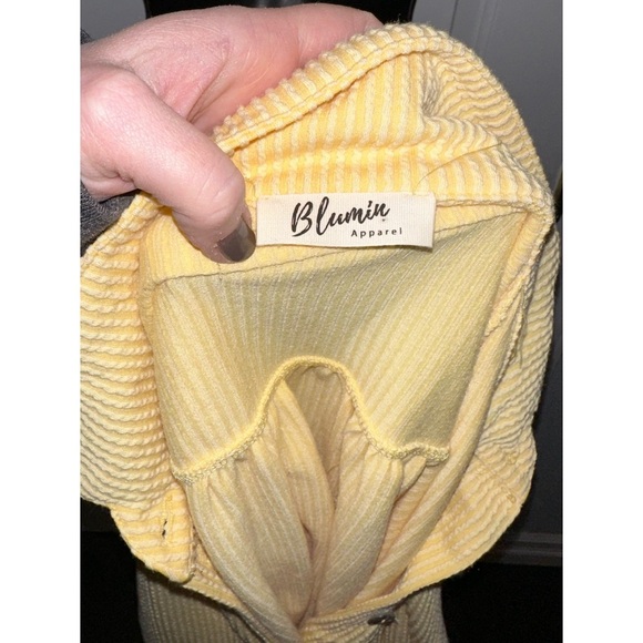 Blumin yellow collared Ribbed Top - Picture 4 of 7